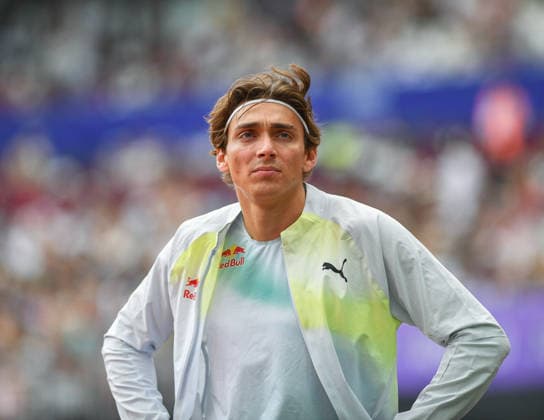 Novuna London Athletics Meet Armand Mondo Duplantis of Sweden competes in the men s pole vault at the Novuna London Athletics Meet, part of the 2026 Wanda Diamond League, at London Stadium in London, England, on July 18, 2026. London Greater London United Kingdom  Copyright: xRanjithxKumarx originalFilename:kumar-londondi260718_npbM7.jpg