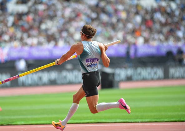 Novuna London Athletics Meet Armand Mondo Duplantis of Sweden competes in the men s pole vault at the Novuna London Athletics Meet, part of the 2026 Wanda Diamond League, at London Stadium in London, England, on July 18, 2026. London Greater London United Kingdom  Copyright: xRanjithxKumarx originalFilename:kumar-londondi260718_npEQX.jpg