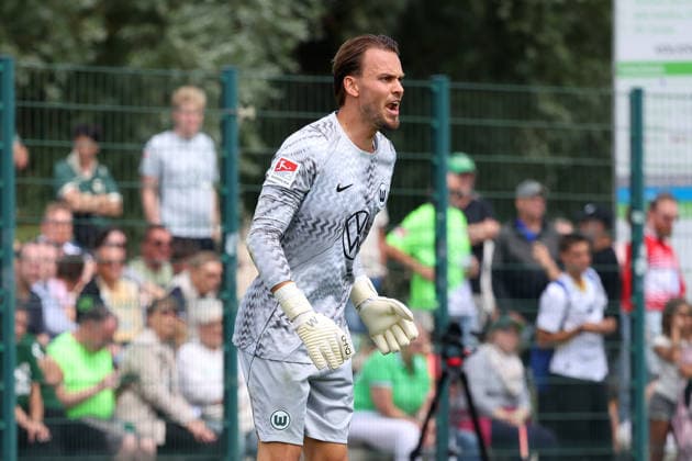 VfL vs Verl, Testspiel Wolfsburg, 18.07.2026, Fußball, Herren, Saison 2026 2027, 2. BL, VfL Wolfsburg vs SC Verl, Testspiel, Torwart Timon Wellenreuther (VfL Wolfsburg) Niedersachsen Deutschland *** VfL vs. Verl, Friendly Match in Wolfsburg, July 18, 2026, Soccer, Men s, 2026–2027 Season, 2. Bundesliga, VfL Wolfsburg vs. SC Verl, Friendly Match, Goalkeeper Timon Wellenreuther, VfL Wolfsburg, Lower Saxony, Germany