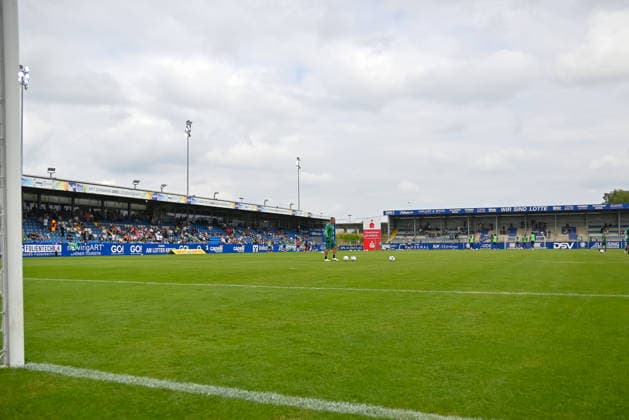 Stadion am Lotter Kreuz, Ansicht Haupttribuene und Osttribuene Sportfreunde Lotte vs. Real Betis Sevilla, Fussball, Testspiel, Saison 2026 2027, 18.07.2026, Sportfreunde Lotte vs. Real Betis Sevilla, Fussball, Testspiel, Saison 2026 2027, 18.07.2026 Lotte *** Lotter Kreuz Stadium, view of the main stand and east stand: Sportfreunde Lotte vs. Real Betis Sevilla, soccer, friendly match, 2026–2027 season, July 18, 2026, Sportfreunde Lotte vs. Real Betis Sevilla, soccer, friendly match, 2026–2027 season, July 18, 2026, Lotte Copyright: xEibner-Pressefoto RobertxGertzenx EP_RGN