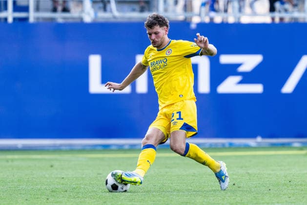 SOCCER - Linz vs Braunschweig, test match LINZ,AUSTRIA,18.JUL.26 - SOCCER - ADMIRAL 2. Liga, 2. DFL, 2. Deutsche Bundesliga, FC Blau Weiss Linz vs Eintracht Braunschweig, test match. Image shows Kevin Ehlers (Braunschweig).  GEPAxpictures xJulioxArellano