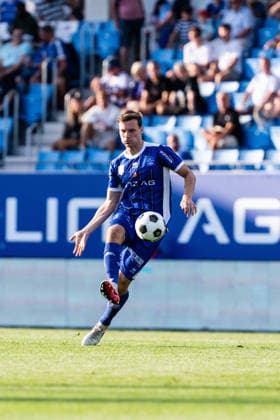 SOCCER - Linz vs Braunschweig, test match LINZ,AUSTRIA,18.JUL.26 - SOCCER - ADMIRAL 2. Liga, 2. DFL, 2. Deutsche Bundesliga, FC Blau Weiss Linz vs Eintracht Braunschweig, test match. Image shows Manuel Maranda (Linz).  GEPAxpictures xJulioxArellano