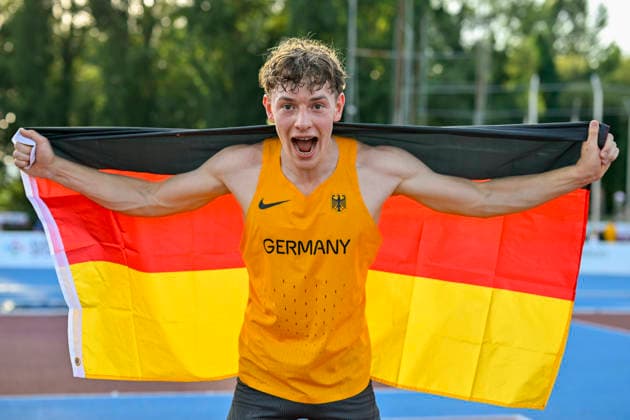 Jonathan HUMMEL (Germany, LG Leinfelden-Echterdingen, Stabhochsprung) ITA, European Atheltics U18 Championships, Athletics, 18.07.2026, ITA, European Atheltics U18 Championships, Athletics, 18.07.2026, *** Jonathan HUMMEL, Germany, LG Leinfelden Echterdingen, Pole Vault, ITA, European Athletics U18 Championships, Athletics, July 18, 2026, ITA, European Athletics U18 Championships, Athletics, July 18, 2026, Copyright: xEibnerxPressefoto JanxPapenfussx EP_JPS