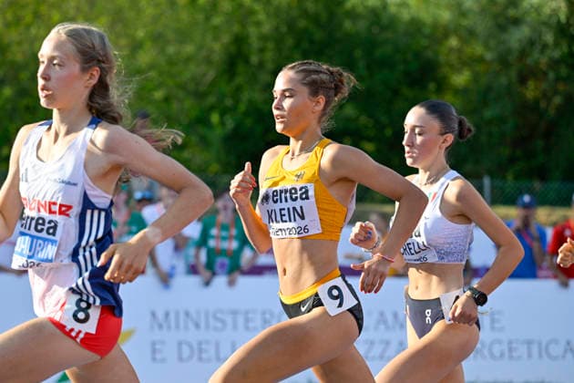 Mila KLEIN (Germany, Berliner SV 1892, 1.500m) ITA, European Atheltics U18 Championships, Athletics, 18.07.2026, ITA, European Atheltics U18 Championships, Athletics, 18.07.2026, *** Mila KLEIN, Germany, Berliner SV 1892, 1,500m, Italy, European Athletics U18 Championships, Athletics, July 18, 2026, ITA, European Athletics U18 Championships, Athletics, July 18, 2026, Copyright: xx