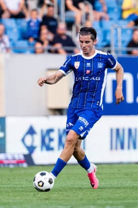 SOCCER - Linz vs Braunschweig, test match LINZ,AUSTRIA,18.JUL.26 - SOCCER - ADMIRAL 2. Liga, 2. DFL, 2. Deutsche Bundesliga, FC Blau Weiss Linz vs Eintracht Braunschweig, test match. Image shows Alem Pasic (Linz).  GEPAxpictures xJulioxArellano