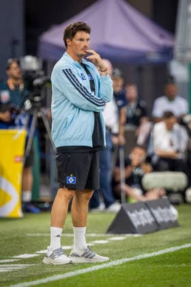 RAPID WIEN - HABMURGER SV Head coach of HSV Merlin Polzin during the pre season friendly football match between SC Rapid Vienna and Hamburger SV at the Allianz Stadion. Vienna, Austria, July 18, 2026. Photo by Branislav Racko Copyright: xx 080A9899