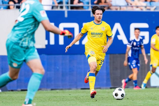 SOCCER - Linz vs Braunschweig, test match LINZ,AUSTRIA,18.JUL.26 - SOCCER - ADMIRAL 2. Liga, 2. DFL, 2. Deutsche Bundesliga, FC Blau Weiss Linz vs Eintracht Braunschweig, test match. Image shows Sidney Raebiger (Braunschweig).  GEPAxpictures xJulioxArellano