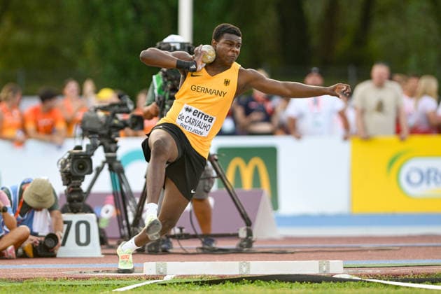 Clesio DE CARVALHO (Germany, LG Steinlach-Zollern, Kugelstoss) ITA, European Atheltics U18 Championships, Athletics, 18.07.2026, ITA, European Atheltics U18 Championships, Athletics, 18.07.2026, *** Clesio DE CARVALHO Germany, LG Steinlach Zollern, Shot Put ITA, European Athletics U18 Championships, Athletics, July 18, 2026, ITA, European Athletics U18 Championships, Athletics, July 18, 2026, Copyright: xx