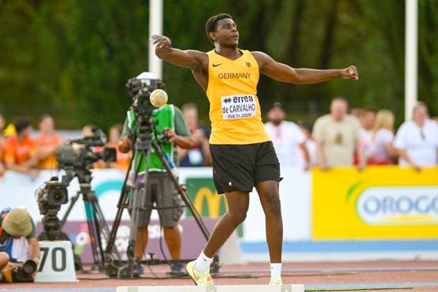 Clesio DE CARVALHO (Germany, LG Steinlach-Zollern, Kugelstoss) ITA, European Atheltics U18 Championships, Athletics, 18.07.2026, ITA, European Atheltics U18 Championships, Athletics, 18.07.2026, *** Clesio DE CARVALHO Germany, LG Steinlach Zollern, Shot Put ITA, European Athletics U18 Championships, Athletics, July 18, 2026, ITA, European Athletics U18 Championships, Athletics, July 18, 2026, Copyright: xx