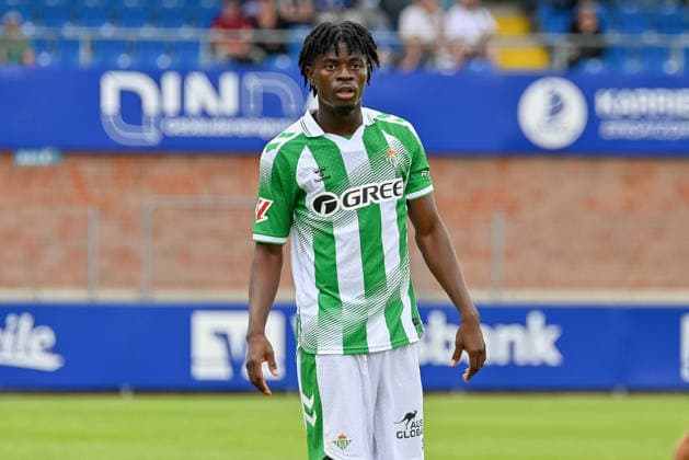 Sosu (Real Betis Sevilla, 38) Sportfreunde Lotte vs. Real Betis Sevilla, Fussball, Testspiel, Saison 2026 2027, 18.07.2026, Sportfreunde Lotte vs. Real Betis Sevilla, Fussball, Testspiel, Saison 2026 2027, 18.07.2026 Lotte *** Sosu Real Betis Sevilla, 38 Sportfreunde Lotte vs. Real Betis Sevilla, Soccer, Friendly Match, 2026–2027 Season, July 18, 2026, Sportfreunde Lotte vs. Real Betis Sevilla, Soccer, Friendly Match, 2026–2027 Season, July 18, 2026, Lotte Copyright: xEibner-Pressefoto RobertxGertzenx EP_RGN