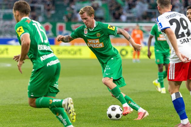 SOCCER - Rapid vs HSV, test match VIENNA,AUSTRIA,18.JUL.26 - SOCCER - ADMIRAL Bundesliga, 1. DFL, 1. Deutsche Bundesliga, SK Rapid Wien vs Hamburger SV, test match. Image shows Tonni Adamsen (Rapid).  GEPAxpictures xPhilippxBrem