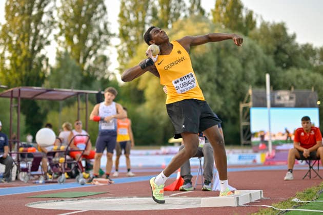 Clesio DE CARVALHO (Germany, LG Steinlach-Zollern, Kugelstoss) ITA, European Atheltics U18 Championships, Athletics, 18.07.2026, ITA, European Atheltics U18 Championships, Athletics, 18.07.2026, *** Clesio DE CARVALHO Germany, LG Steinlach Zollern, Shot Put ITA, European Athletics U18 Championships, Athletics, July 18, 2026, ITA, European Athletics U18 Championships, Athletics, July 18, 2026, Copyright: xEibnerxPressefoto JanxPapenfussx EP_JPS