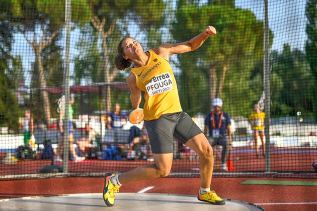 Emmy PFOUGA (Germany, asc Darmstadt, Diskuswurf) ITA, European Atheltics U18 Championships, Athletics, 18.07.2026, ITA, European Atheltics U18 Championships, Athletics, 18.07.2026, *** Emmy PFOUGA Germany, ASC Darmstadt, discus throw ITA, European Athletics U18 Championships, Athletics, July 18, 2026, ITA, European Athletics U18 Championships, Athletics, July 18, 2026, Copyright: xx