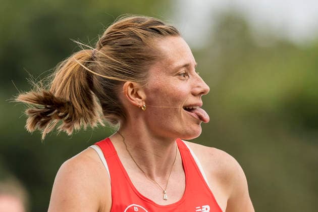 LEVERKUSEN, GERMANY - JULY 18, 2026 : Elena Kratter (SUI TSV Bayer 04 Leverkusen) reacts in the long jump during the Para Heimspiel 7.0 at Fritz Jacobi Sports Complex on July 18, 2026 in Leverkusen, Germany. Northrhine-Westphalia Germany Copyright: xAxelxKohringx