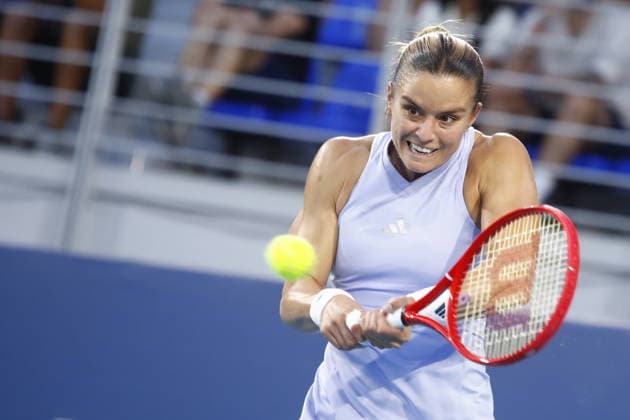 WTA, Tennis Damen 250 Vanda Pharmaceuticals Athens Open - Maria Sakkari qualified for the finals of the Vanda Pharmaceuticals Athens Open 2026, defeating Aina Korneeva in the semi-rfinals of the tournament, at Stadion sports centre. in Athens, Greece 18 July 2026.. IMAGO ONE INCH PRODUCTIONS ATHENS Greece Copyright: xONExINCHxPRODUCTIONSx 7035460