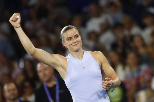 WTA, Tennis Damen 250 Vanda Pharmaceuticals Athens Open - Maria Sakkari qualified for the finals of the Vanda Pharmaceuticals Athens Open 2026, defeating Aina Korneeva in the semi-rfinals of the tournament, at Stadion sports centre. in Athens, Greece 18 July 2026.. IMAGO ONE INCH PRODUCTIONS ATHENS Greece Copyright: xONExINCHxPRODUCTIONSx 7035514