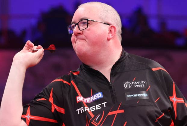 World Matchplay Darts 2026 Stephen Bunting during the 2026 World Matchplay darts at Winter Gardens, Blackpool, UK on 18 July 2026. Blackpool Winter Gardens UK Editorial use only , Copyright: xChrisxSargeantx PSI-24525-0043