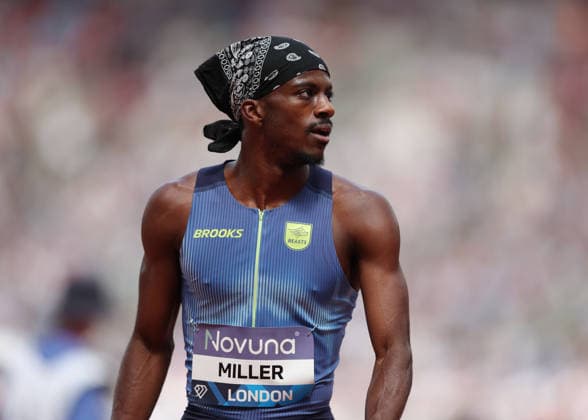 RECORD DATE NOT STATED 18th July 2026; London Stadium, London, England; 2026 Diamond League Novuna London Athletics Meet; Brandon Miller of United States JohnxPatrickxFletcher