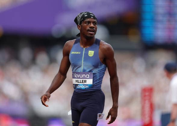 RECORD DATE NOT STATED 18th July 2026; London Stadium, London, England; 2026 Diamond League Novuna London Athletics Meet; Brandon Miller of United States JohnxPatrickxFletcher