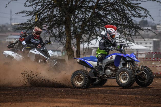 RX Fest rally championship in Kenya NAIROBI, KENYA - JULY 18: Quad bike riders compete during the RX Fest Rally Championship on a mixed-surface special track at Kasarani National Stadium in Nairobi, Kenya, on July 18, 2026. Gerald Anderson Anadolu Nairobi Kenya. Editorial use only. Please get in touch for any other usage.  Copyright: x2026xAnadoluxGeraldxAndersonx