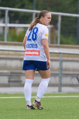 MUNICH, GERMANY - JULY 18: Maja Keckeis (28 First Vienna) during the pre-season friendly match between Bayern Munich II and First Vienna at FC Bayern Campus on July 18, 2026 in Munich, Germany (Photo by Sven Beyrich Sports Press Photo)  Copyright: xSvenxBeyrich SportsxPressxPhotox Sportspressphoto_SPR192754