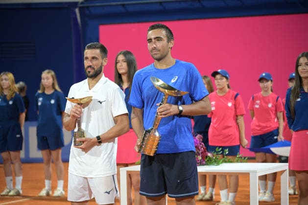 IPA86789939 - Daniel Merida (ESP) during the ATP, Tennis Herren - Plava Laguna Croatia Open in Umag - Merida vs. Dzumhur, International Tennis Match in Umag, Croatia, July 18, 2026  Copyright: xMarcoxTodaro IPAxSportx xx 86789939