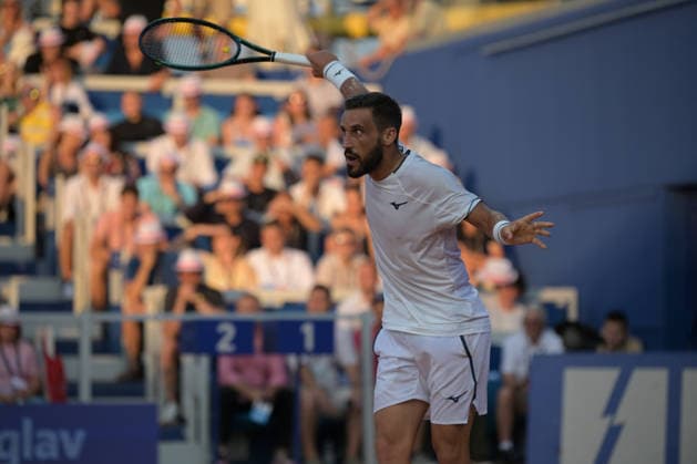 IPA86789964 - Damir Dzumhur (BHI) during the ATP, Tennis Herren - Plava Laguna Croatia Open in Umag - Merida vs. Dzumhur, International Tennis Match in Umag, Croatia, July 18, 2026  Copyright: xMarcoxTodaro IPAxSportx xx 86789964