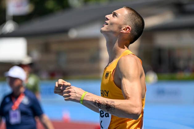 U18-Europameisterschaften Leichtathletik, Rieti Italien Timur Ilik (GER LAC Quelle Fürth), 200m, U18-Europameisterschaften Leichtathletik, Rieti Italien *** U18 European Athletics Championships, Rieti, Italy; Timur Ilik (GER LAC Quelle Fürth), 200m, U18 European Athletics Championships, Rieti, Italy Copyright: xBEAUTIFULxSPORTS DecaxText&Bildx