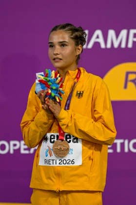 Mila KLEIN (Germany, Berliner SV 1892, 1.500m) ITA, European Atheltics U18 Championships, Athletics, 18.07.2026, ITA, European Atheltics U18 Championships, Athletics, 18.07.2026, *** Mila KLEIN, Germany, Berliner SV 1892, 1,500m, Italy, European Athletics U18 Championships, Athletics, July 18, 2026, ITA, European Athletics U18 Championships, Athletics, July 18, 2026, Copyright: xx