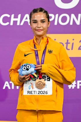 U18-Europameisterschaften Leichtathletik, Rieti Italien Mila Klein (GER Berliner SV), 1500m, U18-Europameisterschaften Leichtathletik, Rieti Italien *** U18 European Athletics Championships, Rieti, Italy; Mila Klein (GER), Berliner SV, 1500m; U18 European Athletics Championships, Rieti, Italy Copyright: xBEAUTIFULxSPORTS DecaxText&Bildx