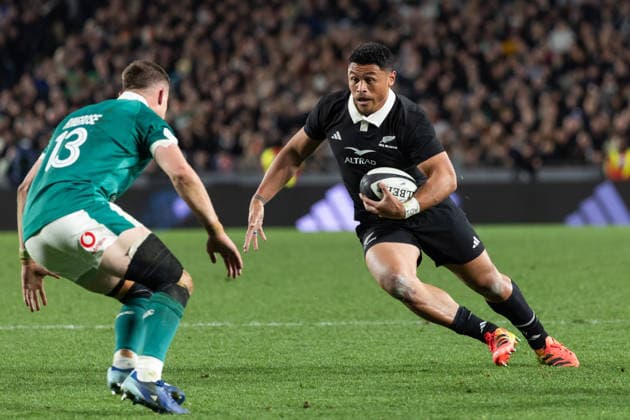 All Blacks winger Caleb Clark - Nations Championship - New Zealand All Blacks v Ireland at Eden Park, Auckland, New Zealand - on Saturday 18 July 2026. Photo credit: Brett Phibbs z Auckland New Zealand Copyright: xBrettxPhibbsx xx