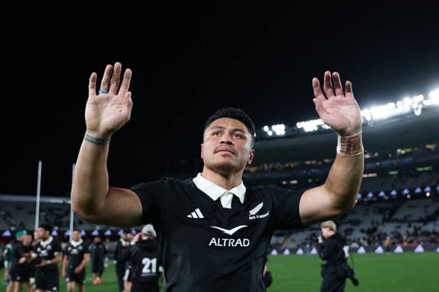 Caleb Clarke of New Zealand during the Nations Championship match between the New Zealand All Blacks and Ireland, New Zealand All Blacks v Ireland, 2026 Nations Championship rugby union match at Eden Park Stadium, Auckland, New Zealand on Saturday 18 July 2026. Photo: Craig Butland Auckland New Zealand Copyright: xx