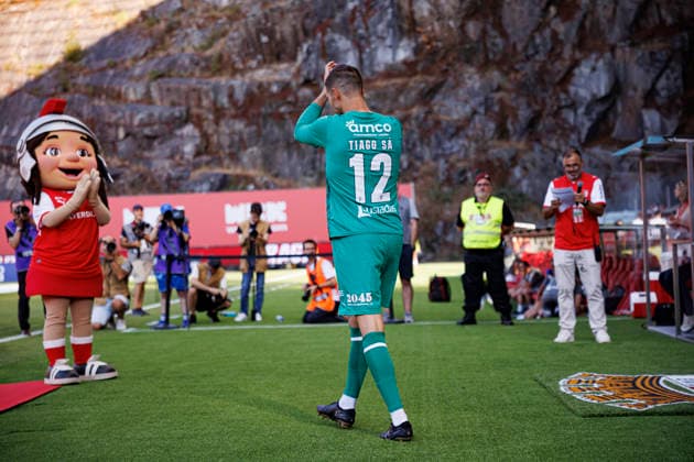 Tiago Sa seen during International Friendly, Länderspiel, Nationalmannschaft game between teams of SC Braga and Celta de Vigo (Luis Santos Ball Raw Images) Braga Estadio Municipal de Braga Portugal Copyright: xLuisxSantosx luissantos_braga_celta_2627_3-3