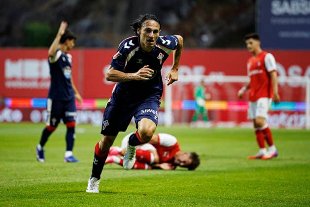 Oscar Marcos seen during International Friendly, Länderspiel, Nationalmannschaft game between teams of SC Braga and Celta de Vigo (Luis Santos Ball Raw Images) Braga Estadio Municipal de Braga Portugal Copyright: xLuisxSantosx luissantos_braga_celta_2627_3-40
