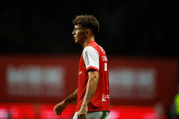 Diogo Travassos seen during International Friendly, Länderspiel, Nationalmannschaft game between teams of SC Braga and Celta de Vigo (Luis Santos Ball Raw Images) Braga Estadio Municipal de Braga Portugal Copyright: xLuisxSantosx luissantos_braga_celta_2627_3-46