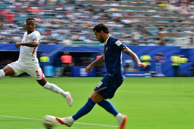 Miami Stadium, Miami (FL), 07 18 2026 - SPORTS WORLD CUP: FRANCE vs. ENGLAND - Theo Hernandez of France - Match between FRANCE and ENGLAND, valid for the 3rd and 4th place match of the 2026 FIFA World Cup, WM, Weltmeisterschaft, Fussball held at Miami Stadium, in Miami, on the afternoon of this Saturday, July 18 (Photo: Eduardo Carmim Photo Premium SPP) 30930 (Eduardo Carmim SPP)  Copyright: xEduardoxCarmimx xSPPx spp-en-EdCa-eduardo_carmim_photo_premium_494457