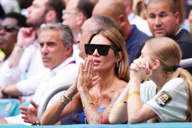 France v England: Bronze Medal Match - FIFA World Cup, WM, Weltmeisterschaft, Fussball 2026 Victoria Triay, wife of Lucas Hernandez attends during the FIFA World Cup 2026 Bronze Medal Match match between France and England at Miami Stadium on July 18, 2026 in Miami Gardens, United States. Miami Gardens FL United States  Copyright: xJosexBretonx originalFilename:bretonhernandez-franceve260718_npBFu.jpg
