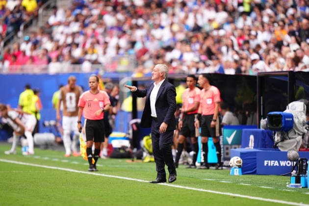France v England - 2026 FIFA World Cup, WM, Weltmeisterschaft, Fussball - Bronze Final MIAMI GARDENS, FLORIDA - JULY 18: Didier Deschamps, head coach of France, reacts during the 2026 FIFA World Cup bronze-final match between France and England at Miami Stadium in Miami Gardens, Florida, United States, on July 18, 2026. Jose Hernandez Anadolu Florida United States. Editorial use only. Please get in touch for any other usage.  Copyright: x2026xAnadoluxJosexHernandezx