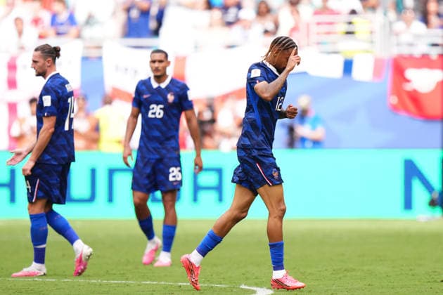 July 18, 2026, Miami Gardens, Florida, United States: Bradley Barcola of France celebrates after scoring his team s second goal during the FIFA World Cup, WM, Weltmeisterschaft, Fussball 2026 Bronze Medal Match match between France and England at Miami Stadium on July 18, 2026 in Miami Gardens, United States. Miami Gardens United States - ZUMAa181 20260718_zaa_a181_087 Copyright: xJosexBretonx