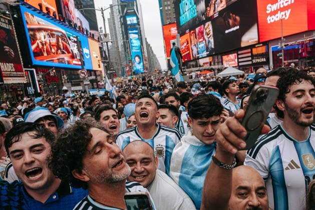 Football, 2026 FIFA World Cup, Argentine fans in New York