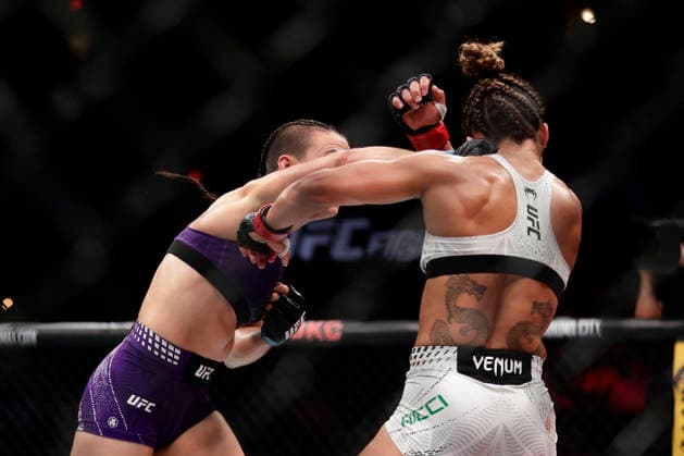 July 18, 2026, Oklahoma City, Oklahoma, United States: TOMMY MCMILLEN and ALBERTO MONTES fight in their 3-round Featherweight bout at UFC Fight Night OKC at the Paycom Center in Oklahoma City, OK. Oklahoma City United States - ZUMAs346 20260718_zsp_s346_011 Copyright: xAlejandroxSalazarx