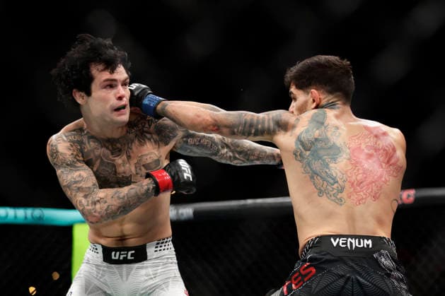 July 18, 2026, Oklahoma City, Oklahoma, United States: TOMMY MCMILLEN and ALBERTO MONTES fight in their 3-round Featherweight bout at UFC Fight Night OKC at the Paycom Center in Oklahoma City, OK. UFC Fight Night Oklahoma City  - ZUMAs346 20260718_zsp_s346_026 Copyright: xAlejandroxSalazarx