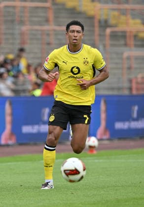 Jobe Bellingham (Borussia Dortmund) 18.07.2026, Fussball 1. Bundesliga, Saison 2026 2027, Testspiel, Rot-Weiß Oberhausen - Borussia Dortmund 1:3 Oberhausen Niederrheinstadion Nordrhein Westfalen Deutschland *** Jobe Bellingham, Borussia Dortmund, July 18, 2026; Soccer, Bundesliga 1, 2026–2027 season; Friendly Match; Rot-Weiß Oberhausen vs. Borussia Dortmund, 1–3; Oberhausen, Niederrheinstadion, North Rhine-Westphalia, Germany Team2