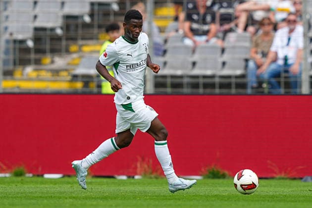 18.07.2026, xydrx, Fußball, Testspiel, Wuppertaler SV - Borussia Mönchengladbach, Saison 2026 2027, Stadion am Zoo: Iaia Manco Danfa (Borussia Moenchengladbach, 39) DFB regulations prohibit any use of photographs as image sequences and or quasi-video. *** July 18, 2026, xydrx, Soccer, Friendly Match, Wuppertaler SV vs. Borussia Mönchengladbach, 2026–2027 Season, Stadion am Zoo, Iaia Manco Danfa, Borussia Mönchengladbach, 39 DFB regulations prohibit any use of photographs as image sequences and or quasi-video Copyright: HMBxMedia YannisxDreimann