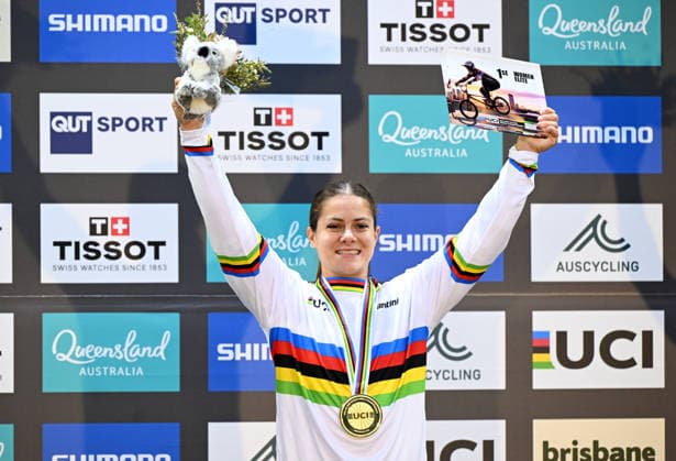 BMX WORLD CHAMPIONSHIPS, Women™s Elite gold medalist Bethany Shriever of Great Britain is seen on the podium during the BMX World Championships at Brisbane SX International BMX Centre in Brisbane, Sunday, July 19, 2026. ( NO ARCHIVING, EDITORIAL USE ONLY BRISBANE QUEENSLAND AUSTRALIA  Copyright: xDARRENxENGLANDx 20260719141302915113