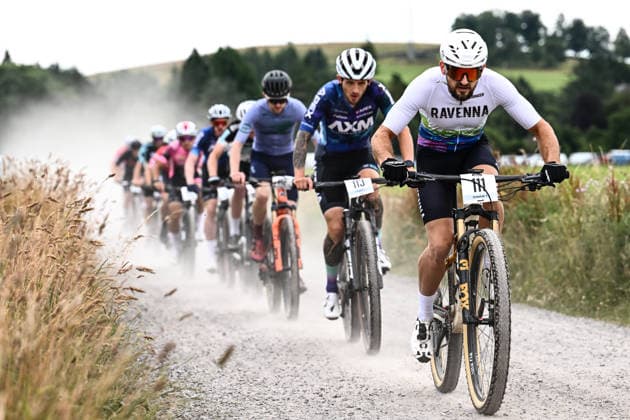 Sport Bilder des Tages 2026 Lloyds National MTB XCO Championships Picture by Olly Hassell SWpix.com - 19 07 2026 - Cycling - British Cycling National Championships - 2026 Lloyds National MTB XCO Championships - Forest of Ae, Dumfries & Galloway, Scotland - Masters 30, 40, 50, 60 & 70 Open - David Bone (Racing Club Ravenna) Ae Village Forest of Ae Scotland Copyright: x xSWpix.comx(t axPhotographyxHubxLtd)xOllyxHassell SWpix.comx SWP-3030-15001