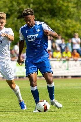 SGV Heilbronn-Freiberg gegen TSG Hoffenheim (Testspiel in Bad Friedrichshall)***Am Ball: Bambase Conte (20, Hoffenheim) *** SGV Heilbronn Freiberg vs. TSG Hoffenheim Friendly Match in Bad Friedrichshall ***Bambase Conte 20, Hoffenheim Copyright: xUdoxHerrmannx