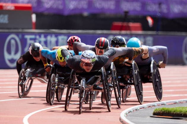 Sport Themen der Woche KW29 Marcel Hug leads the field in the Mens 1500m T54 Wheelchair at the Wanda Diamond League at the London Stadium on July 18th 2026.  Copyright: xSeanxWalshx Sportspressphoto_SPR193369
