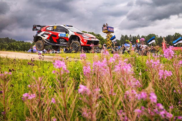 Sport Themen der Woche KW29 Sport Bilder des Tages AUTO - WRC, Motorsport Rallye, WM - RALLY ESTONIA 2026 99 Oliver SOLBERG, Elliott EDMONDSON, TOYOTA GR Yaris Rally1, action during the 2026 Rally Estonia, 8th round of the 2026 WRC WORLD RALLY CAR CHAMPIONSHIP, from July 16 to 29, 2026 at Tartu, Estonia - TartuEstonia  Copyright: xNikosxKatikisx