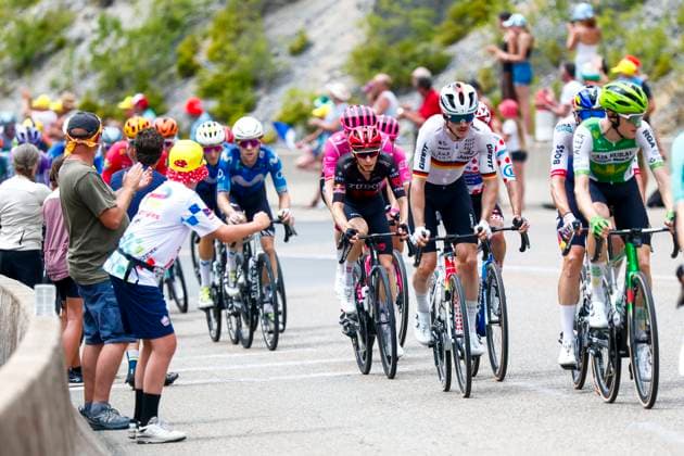 Tour de France 2026 Stage 15 PLATEAU DE SOLAISON, FRANCE - JULY 19 : Engelhardt Felix (GER) of Team Jayco AlUla in action during stage 15 of the 113rd edition of Tour de France an UCI World Tour 2.UWT cycling road race stage for Men Elite of 184 km with start in Champagnole and finish in Plateau de Solaison on July 19, 2026 in Plateau de Solaison, France, 19 07 2026 Plateau de Solaison France  Copyright: xLucaxBettinix